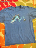 Woot! Men's/Unisex Size XL Cute Lil' Ninjas Blue Graphic Tee