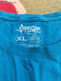 Adventure Time Cartoon Network x Lootwear Exclusive Blue Graphic Tee T-Shirt XL