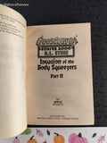 Vintage 1998 1st Printing Invasion of the Body Squeezers Part 2 #5 Goosebumps Series 2000 Softcover