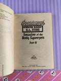 Vintage 1998 Invasion of the Body Squeezers Part 2 #5 Goosebumps Series 2000 Softcover