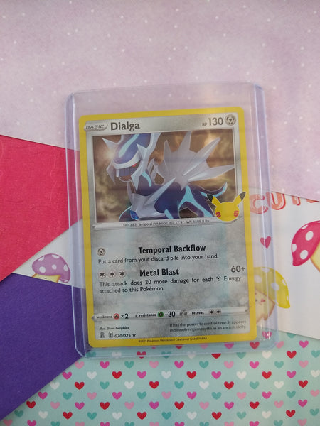 Pokemon TCG Dialga Celebrations Holographic Card 020/025 - NM Pfaltzcraftsmore Pokemon TCG Dialga Celebrations Holographic Card 020/025 - NM Pfaltzcraftsmore