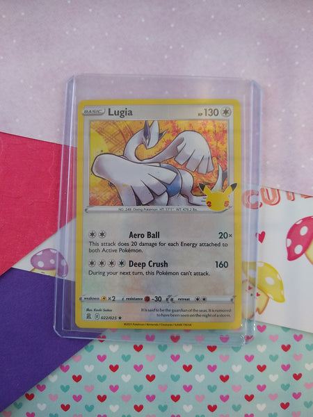Pokemon TCG Lugia Celebrations Holographic Card 022/025 - NM Pfaltzcraftsmore Pokemon TCG Lugia Celebrations Holographic Card 022/025 - NM Pfaltzcraftsmore