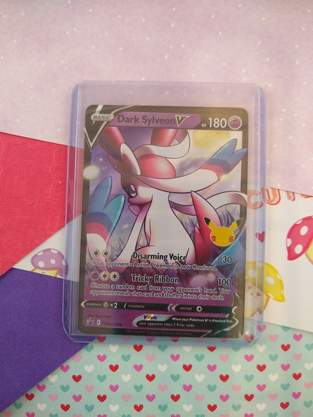 Pokemon TCG Dark Sylveon V Celebrations Full Art Holo Card SWSH134 - NM