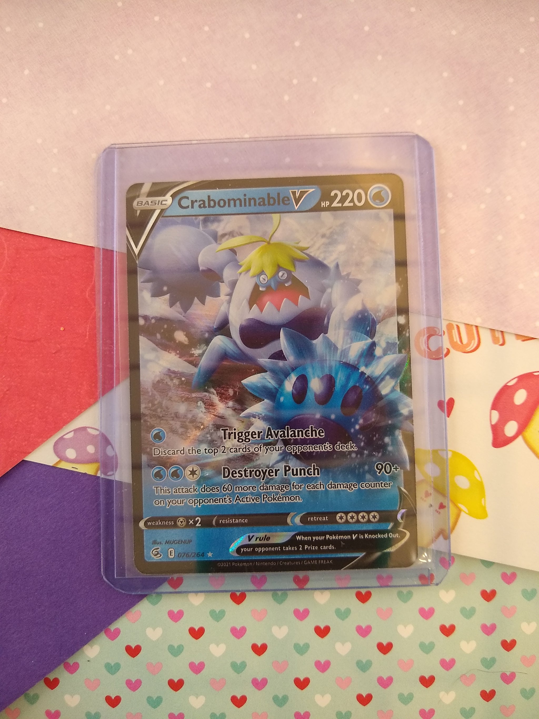 crabominable v pokemon card value TCG Ultra Rare Fusion Strike Full Art Holo – Pfaltzcraftsmore Pack Option::Eeveelutions (Light) 12 Listed cards may have Charge Up with a