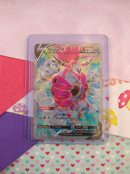 Pokemon TCG Ultra Rare Hoopa V Fusion Strike Full Art Holo Card 253/26 Pfaltzcraftsmore Pokemon TCG Ultra Rare Hoopa V Fusion Strike Full Art Holo Card 253/26 Pfaltzcraftsmore
