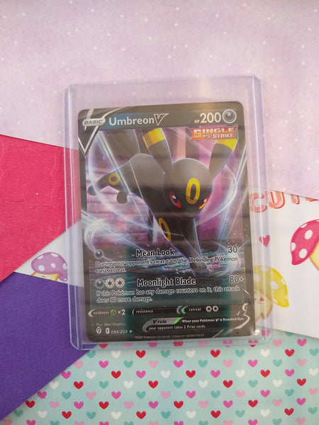 Pokemon TCG Ultra Rare Umbreon V Evolving Skies Full Art Holo Card 094/203 - NM