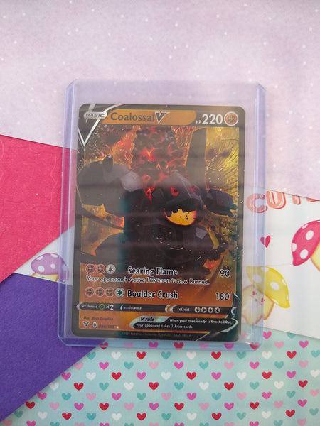 Pokemon TCG Ultra Rare Coalossal V Vivid Voltage Full Art Holo Card 098/185 - NM