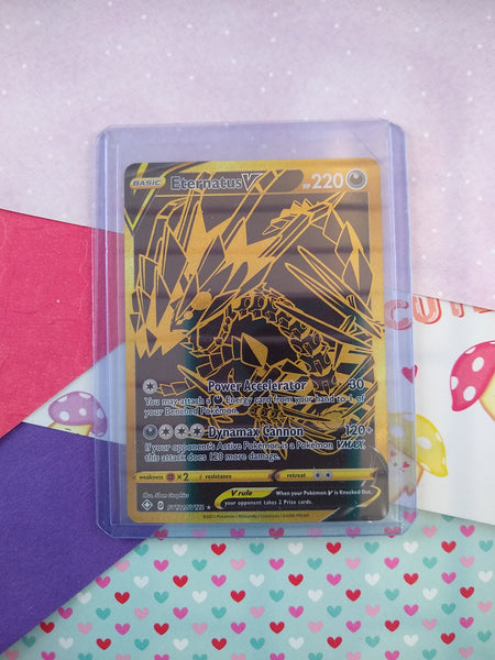 Pokemon TCG Promo Eternatus V Shining Fates Full Art Holo Card SV121/S – Pfaltzcraftsmore