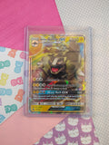 Pokemon TCG Ultra Rare Alolan Golem GX Crimson Invasion Full Art Holo Card 34/111 - NM