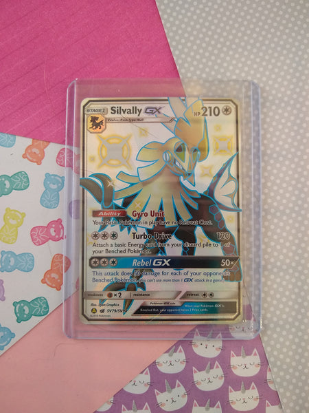 Pokemon TCG Ultra Rare Silvally GX Hidden Fates Full Art Holo Card SV79/SV94 - NM