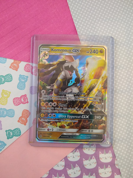 Pokemon TCG Ultra Rare Kommo-o GX Guardians Rising Full Art Holo Card Pfaltzcraftsmore Pokemon TCG Ultra Rare Kommo-o GX Guardians Rising Full Art Holo Card Pfaltzcraftsmore