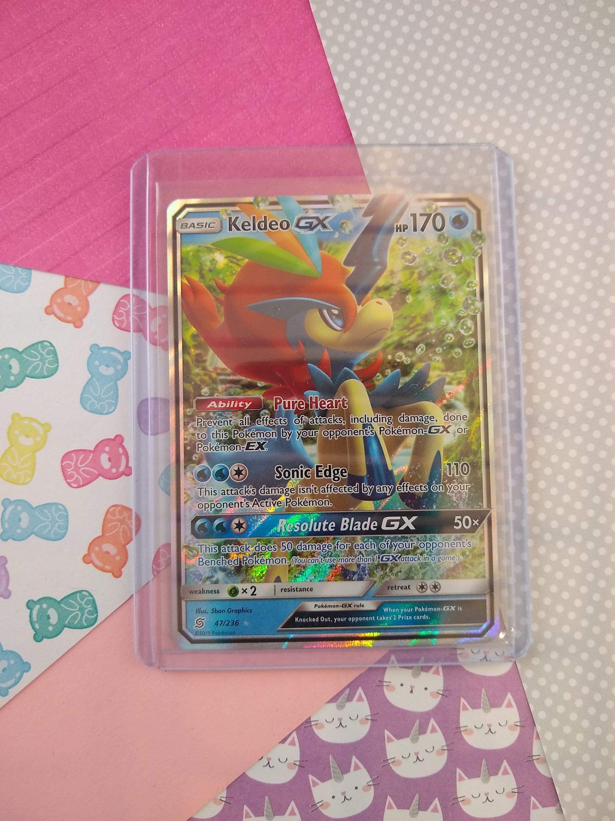 keldeo gx pokemon card Pokemon TCG Ultra Rare Keldeo GX Unified Minds Full Art Holo Card 47/2 –  Pfaltzcraftsmore