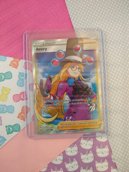 Pokemon TCG Ultra Rare Avery Chilling Reign Full Art Holo Trainer Card 187/198 - NM