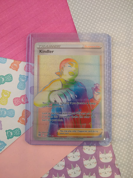 Pokemon TCG Secret Rare Kindler Brilliant Stars Full Art Holo Trainer Pfaltzcraftsmore Pokemon TCG Secret Rare Kindler Brilliant Stars Full Art Holo Trainer Pfaltzcraftsmore