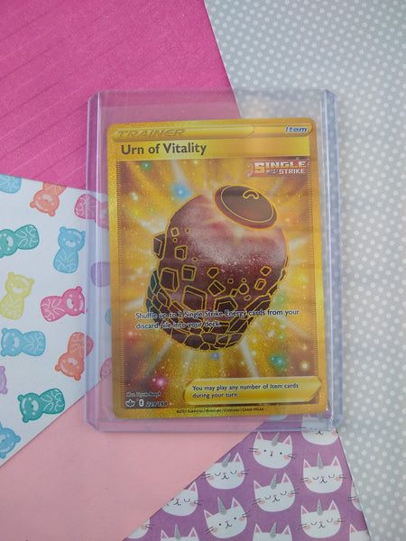 Pokemon TCG Secret Rare Urn of Vitality Chilling Reign Full Art Holo T Pfaltzcraftsmore Pokemon TCG Secret Rare Urn of Vitality Chilling Reign Full Art Holo T Pfaltzcraftsmore