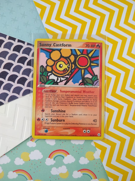 Pokemon TCG Rare Sunny Castform Hidden Legends Non-Holo Pokemon Card 2 Pfaltzcraftsmore Pokemon TCG Rare Sunny Castform Hidden Legends Non-Holo Pokemon Card 2 Pfaltzcraftsmore