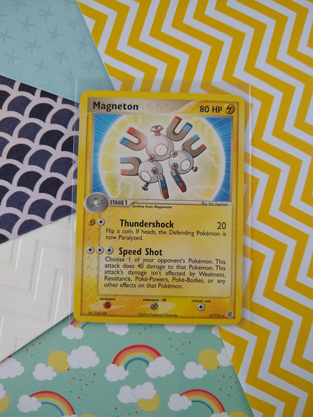 Vintage Rare - Magneton FireRed & LeafGreen Non-Holo Pokemon Card 27/112 - VG