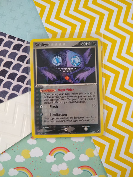 Vintage Rare - Sableye EX Deoxys Non-Holo Pokemon Card 23/107 - VG Pfaltzcraftsmore Vintage Rare - Sableye EX Deoxys Non-Holo Pokemon Card 23/107 - VG Pfaltzcraftsmore