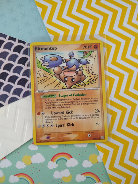 Vintage Rare - Hitmontop EX Unseen Forces Non-Holo Pokemon Card 26/115 - LP