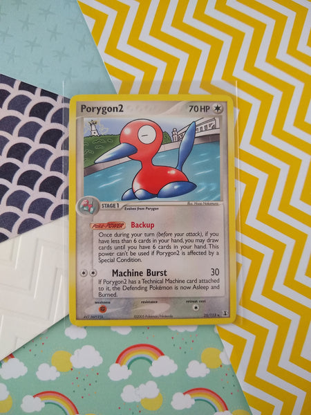 Vintage Rare - Porygon2 EX Delta Species Non-Holo Pokemon Card 25/113 Pfaltzcraftsmore Vintage Rare - Porygon2 EX Delta Species Non-Holo Pokemon Card 25/113 Pfaltzcraftsmore