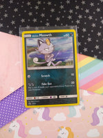 Pokemon TCG - Alolan Meowth Sun & Moon Promo Holographic Card SM43 - VG