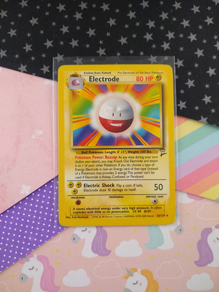 Vintage Rare - Electrode Base Set 2 Non-Holo Pokemon Card 25/130 - VG Pfaltzcraftsmore Vintage Rare - Electrode Base Set 2 Non-Holo Pokemon Card 25/130 - VG Pfaltzcraftsmore