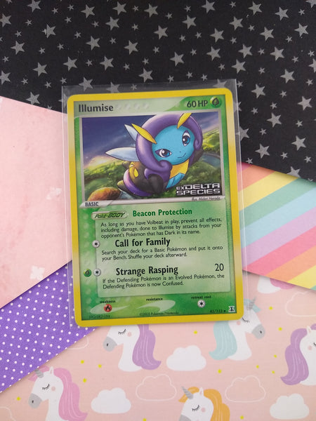 Pokemon TCG - Illumise Delta Species Holo (Stamped) Card 45/113 - VG Pfaltzcraftsmore Pokemon TCG - Illumise Delta Species Holo (Stamped) Card 45/113 - VG Pfaltzcraftsmore