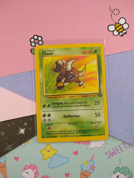 Vintage Rare - Pinsir Jungle Non-Holo Pokemon Card 25/64 - VG (D) Pfaltzcraftsmore Vintage Rare - Pinsir Jungle Non-Holo Pokemon Card 25/64 - VG (D) Pfaltzcraftsmore