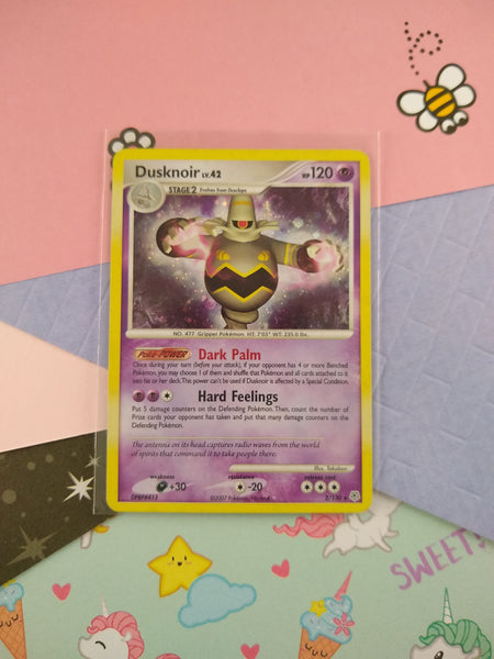 Pokemon TCG - Dusknoir Diamond & Pearl Holographic w/Swirl Card 2/130 Pfaltzcraftsmore Pokemon TCG - Dusknoir Diamond & Pearl Holographic w/Swirl Card 2/130 Pfaltzcraftsmore