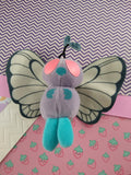 Vintage Pokemon Butterfree Miniature Collectible Bean Bag Plush Toy 5"