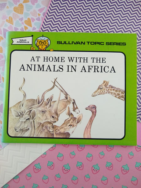 Vintage 1972 Softcover Sullivan Topic Series "At Home with the Animals in Africa" Nice & Clean