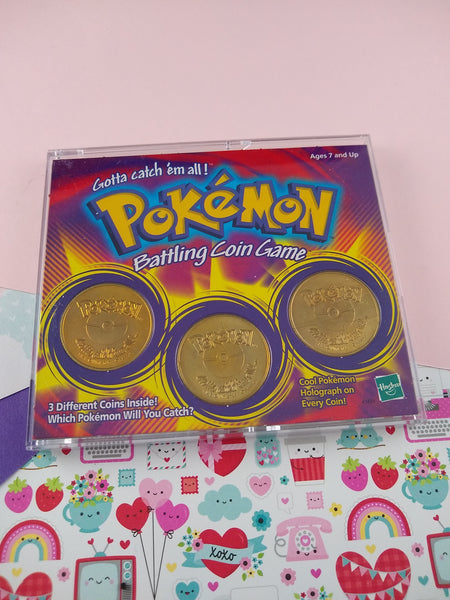 Vintage 1999 Pokemon Battling Coin Game Complete in Case, Like New