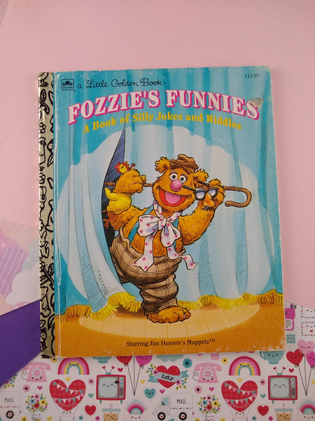 Vintage 1993 Hardcover Little Golden Book "Fozzie's Funnies" Nice & Clean