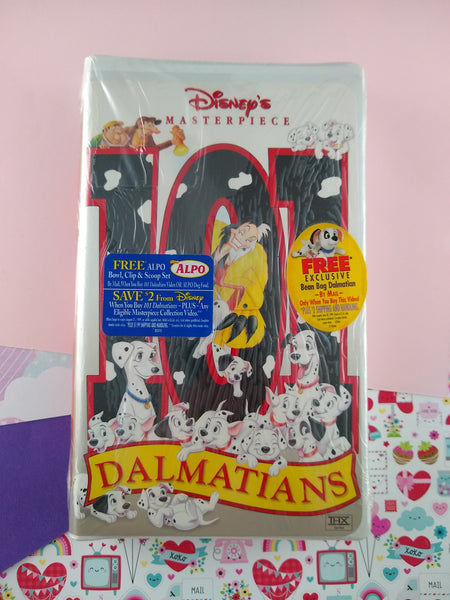 Vintage Disney's Masterpiece 101 Dalmations VHS Tape NEW & Sealed
