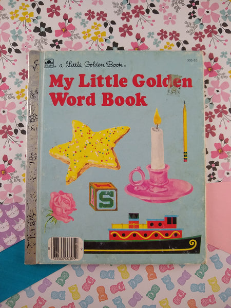 Vintage 1968 Little Golden Book: My Little Golden Word Book Hardcover