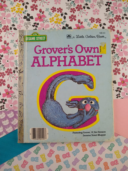 Vintage 1978 Little Golden Book: Grover's Own Alphabet Hardcover