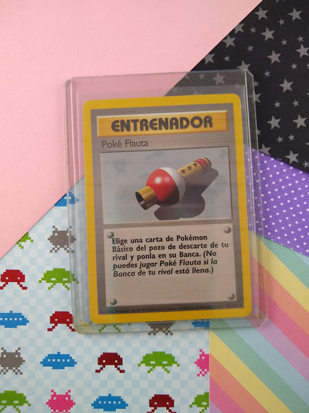Vintage Uncommon (Spanish) - Poke Flute Base Set Non-Holo Pokemon Card Pfaltzcraftsmore Vintage Uncommon (Spanish) - Poke Flute Base Set Non-Holo Pokemon Card Pfaltzcraftsmore