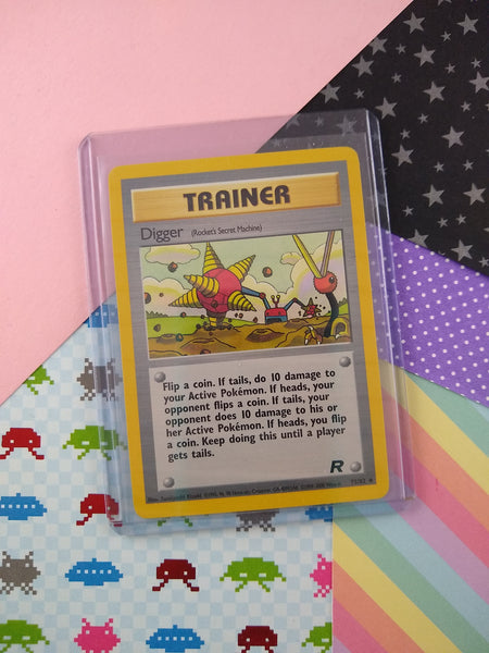 Vintage Uncommon - Digger (Rocket's Secret Machine) Team Rocket Pokemo Pfaltzcraftsmore Vintage Uncommon - Digger (Rocket's Secret Machine) Team Rocket Pokemo Pfaltzcraftsmore