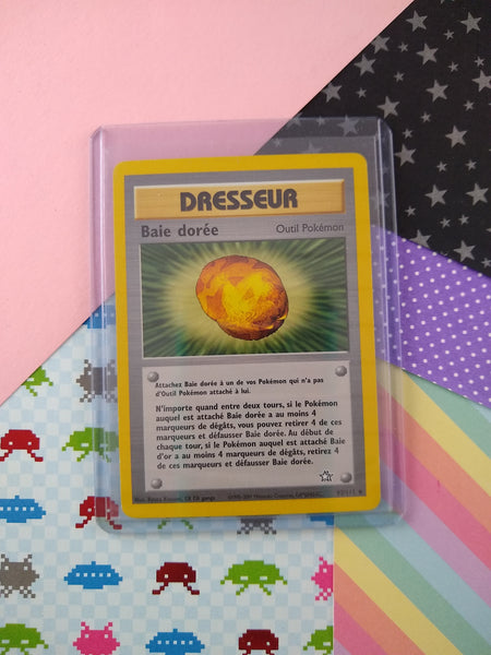 Vintage Uncommon (French) - Gold Berry Neo Genesis Pokemon Card 93/111 Pfaltzcraftsmore Vintage Uncommon (French) - Gold Berry Neo Genesis Pokemon Card 93/111 Pfaltzcraftsmore