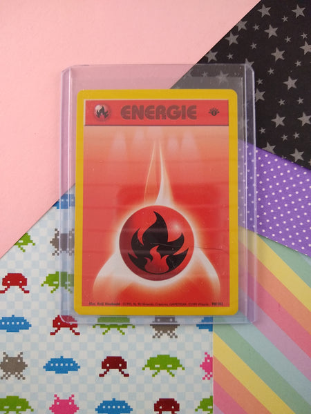 Vintage Energy (German) - 1st Edition Fire Base Set Pokemon Card 98/10 Pfaltzcraftsmore Vintage Energy (German) - 1st Edition Fire Base Set Pokemon Card 98/10 Pfaltzcraftsmore