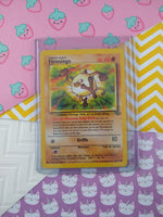 Vintage Common (French) - Mankey Jungle Non-Holo Pokemon Card 55/64 - NM