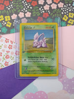 Vintage Common (German) - 1st Edition Nidoran Base Set Pokemon Card 55/102 - NM