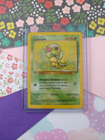 Vintage Common (Spanish) - Caterpie Base Set Non-Holo Pokemon Card 45/102 - NM