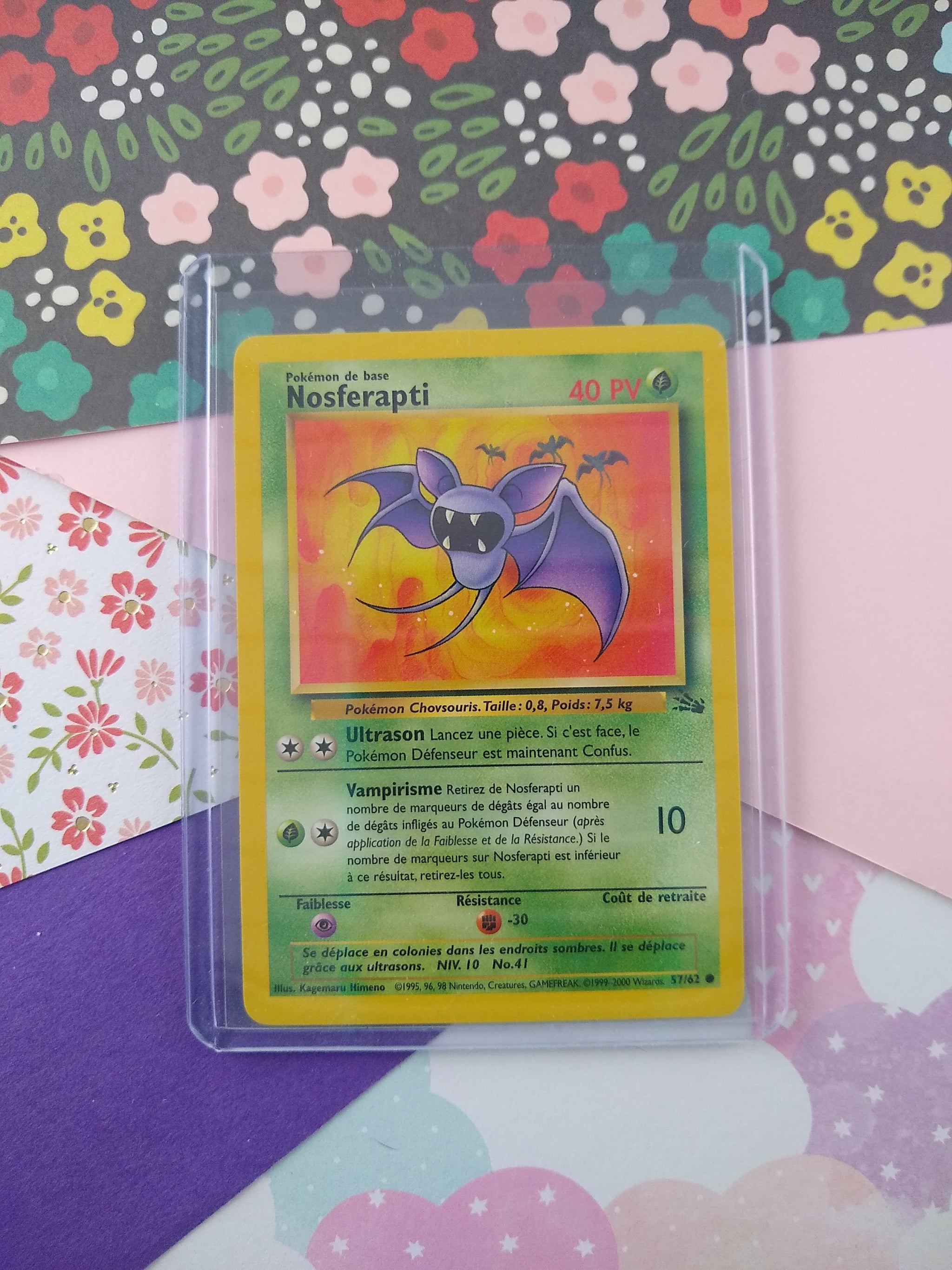 1995 zubat pokemon card Pokemon Single Card FOSSIL (1ST Edition)