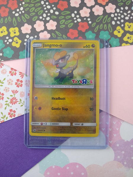 Pokemon TCG - Jangmo-o Crimson Invasion Toys R Us Stamped Holographic Pfaltzcraftsmore Pokemon TCG - Jangmo-o Crimson Invasion Toys R Us Stamped Holographic Pfaltzcraftsmore