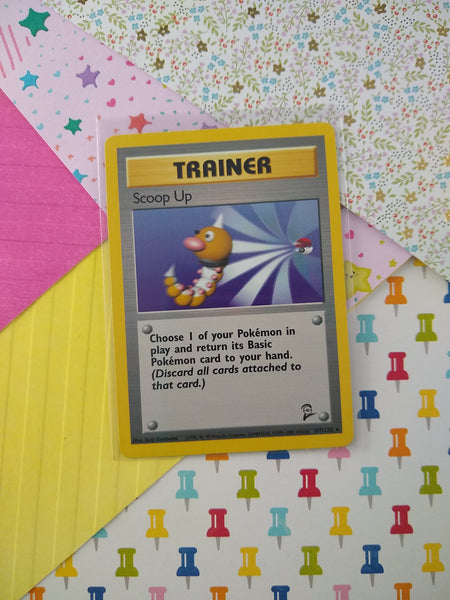 Vintage Rare - Scoop Up Base Set 2 Non-Holo Pokemon Card 107/130 - VG