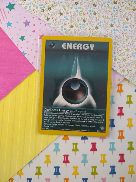 Vintage Rare - Darkness Energy Neo Genesis Non-Holo Pokemon Card 104/111 - LP