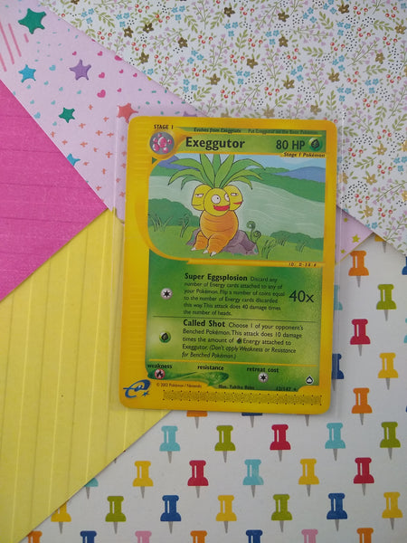 Vintage Rare - Exeggutor Aquapolis Non-Holo Pokemon Card 12/147 - LP