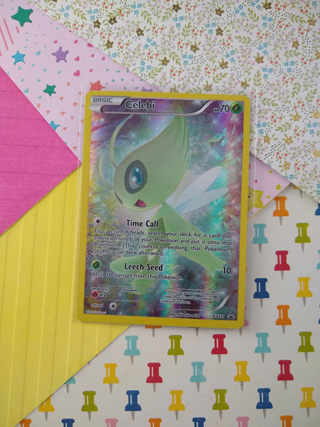 Pokemon TCG - Celebi Promo Full Art Holo Card XY111 - VG (B)