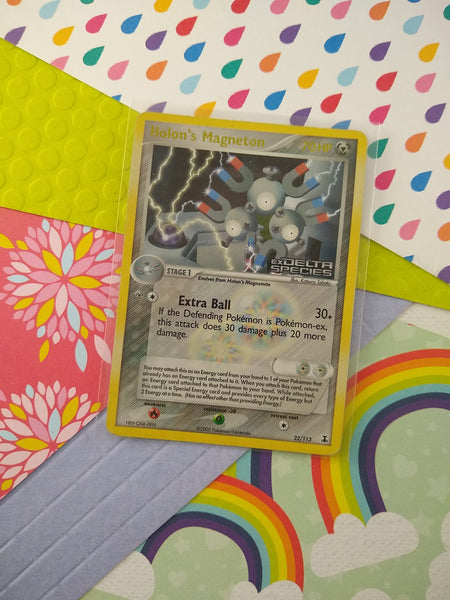 Pokemon TCG - Holon's Magneton EX Delta Species (Stamped) Holographic Pfaltzcraftsmore Pokemon TCG - Holon's Magneton EX Delta Species (Stamped) Holographic Pfaltzcraftsmore